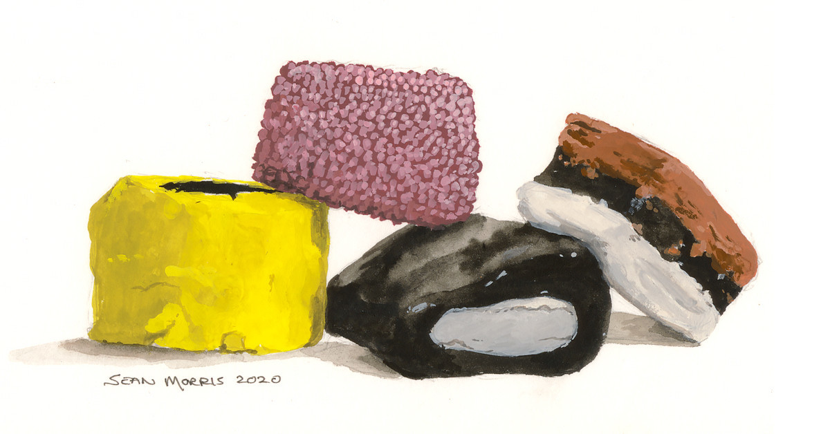 All Sorts, 2020, Gouache on Paper, 7 by 5 Inches